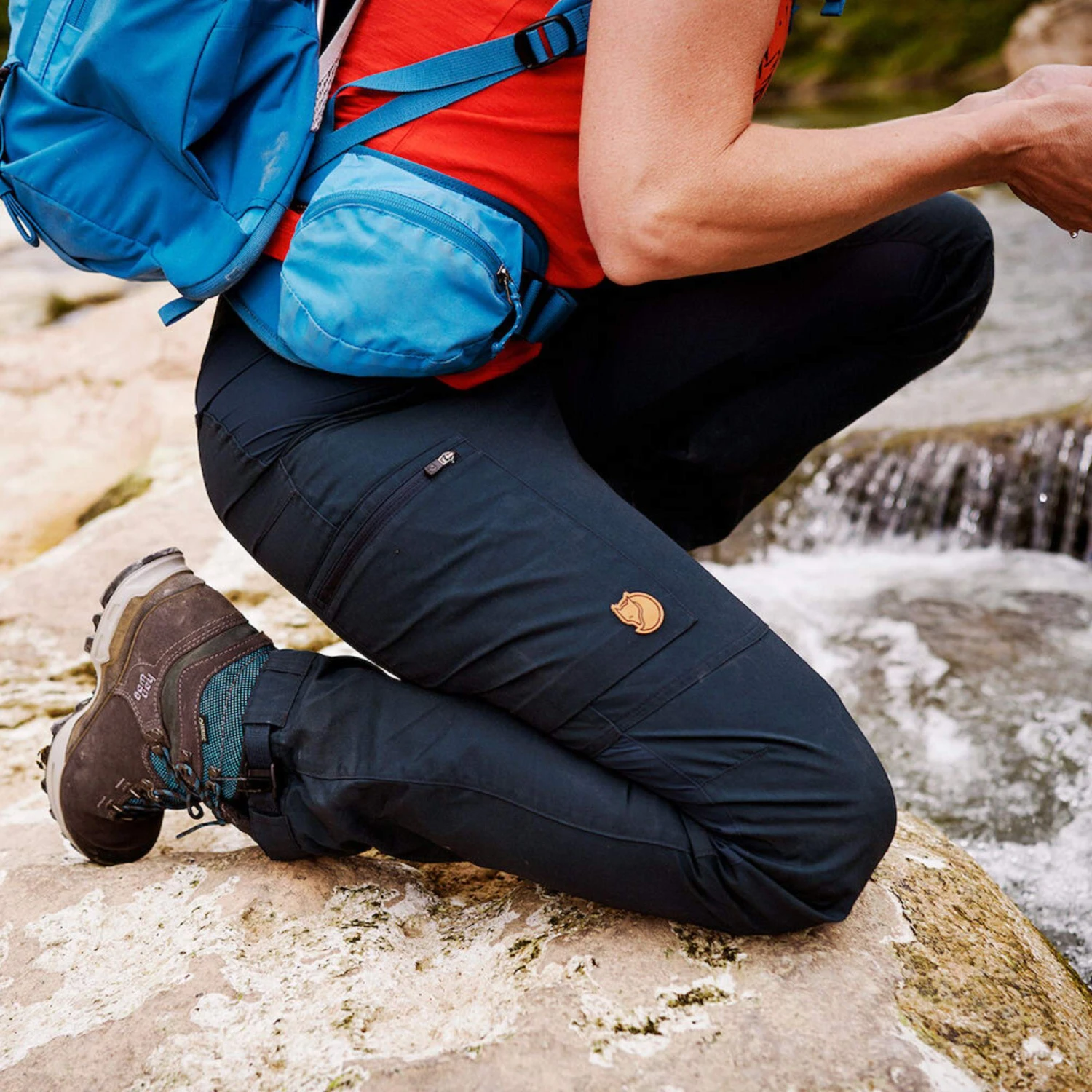 FJÄLLRÄVEN KAIPAK TROUSERS CURVED W Damen - Trekkinghose – Bild 10