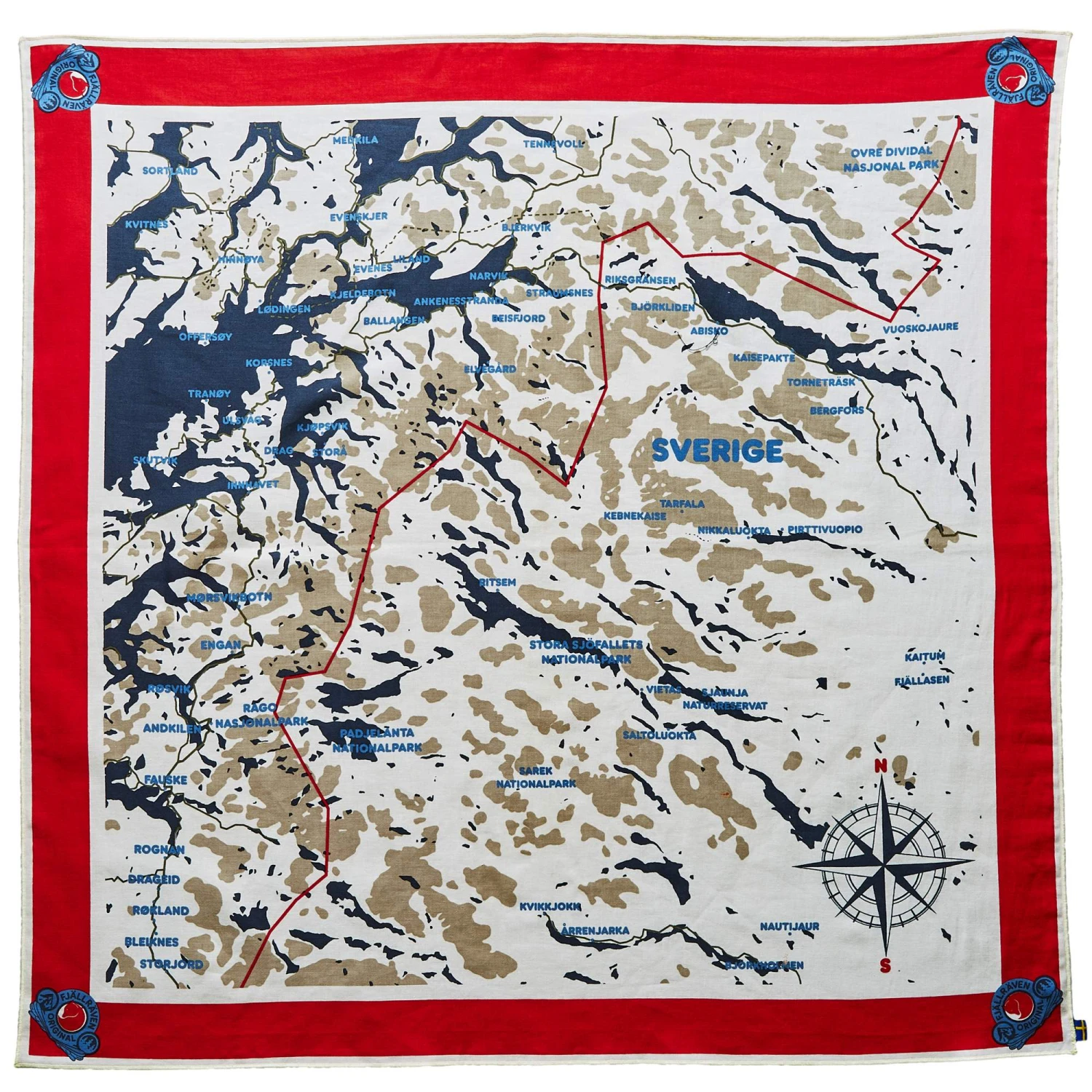FJÄLLRÄVEN SWEDISH CLASSIC MAP SCARF Unisex - Tuch – Bild 2