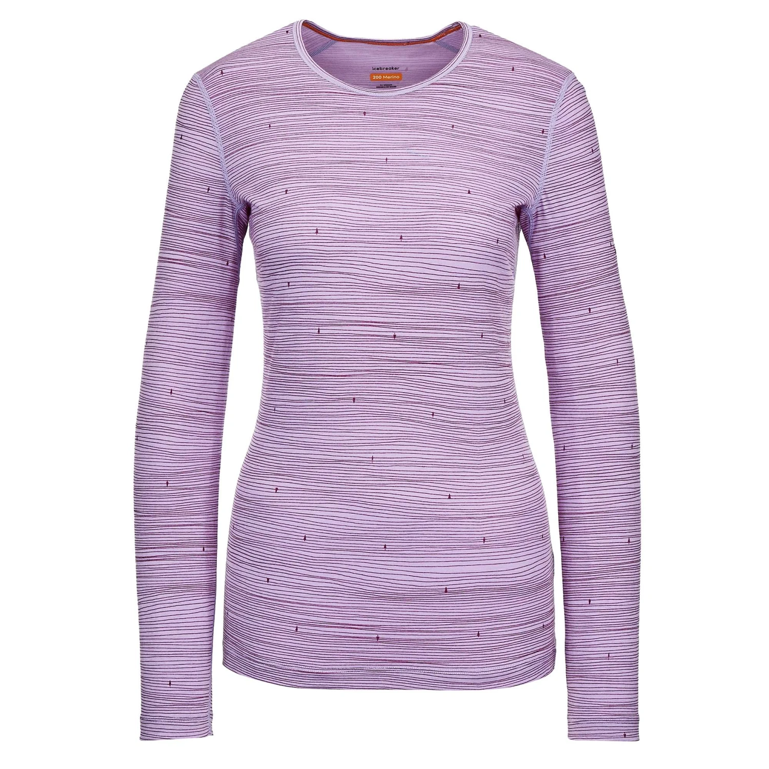 Icebreaker W 200 OASIS LS CREWE SKI TRACKS Damen - Funktionsshirt