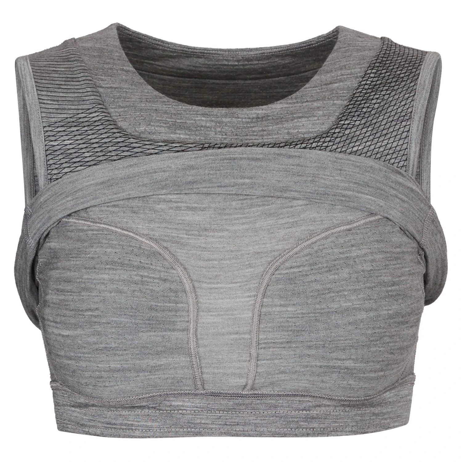 Icebreaker WOMEN ZONEKNIT CROPPED BRA-TANK GEODETIC Damen - Sport BH – Bild 3